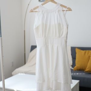 White Midi/High Low Dress